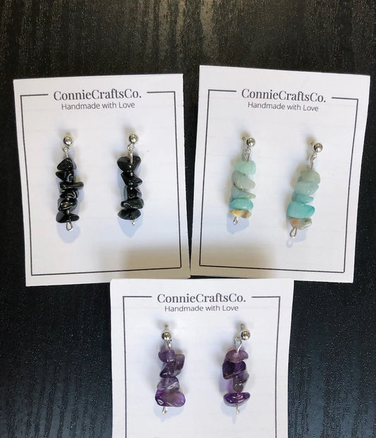 Stacked Crystal Earrings